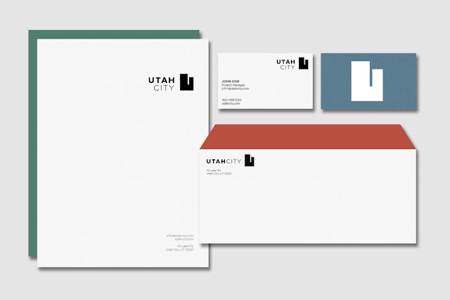 Business materials utilize the new colors.