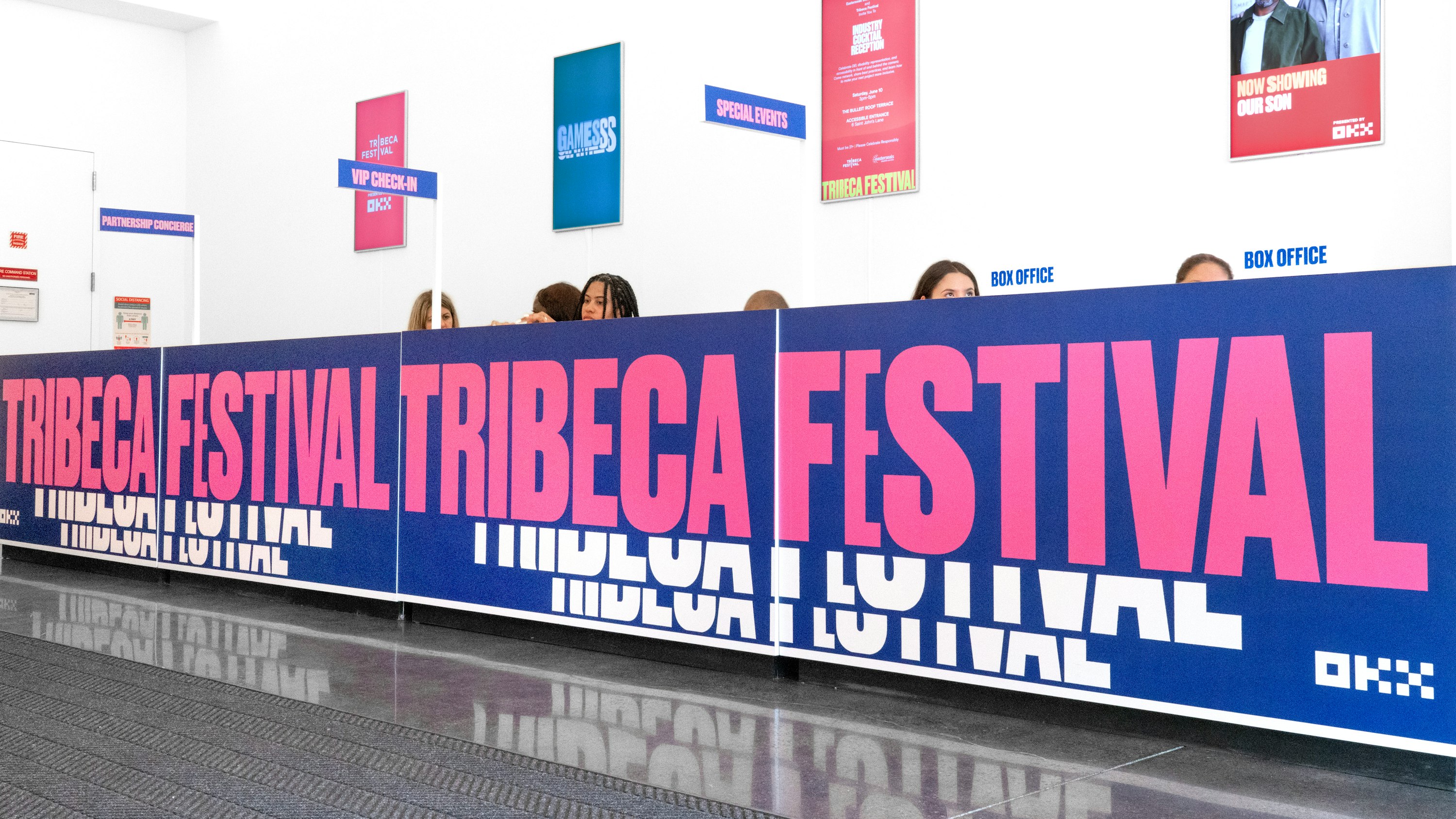 Tribeca Festival Check-in Area