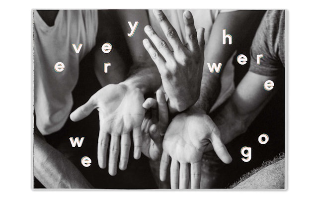 Opening spread of “Everywhere We Go,” featuring the choreography of Justin Peck.
