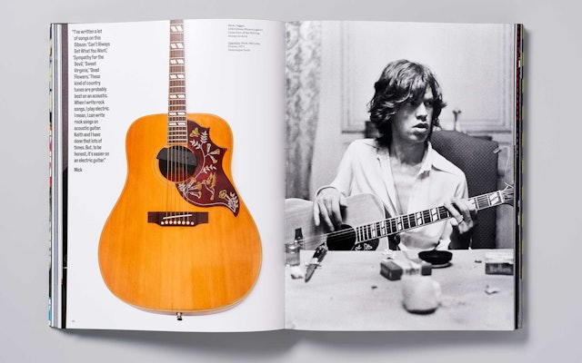 Mick Jagger's 1963 Gibson Hummingbird guitar.