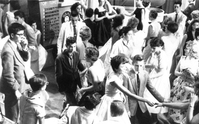 50s era American Bandstand had a strict dress code.