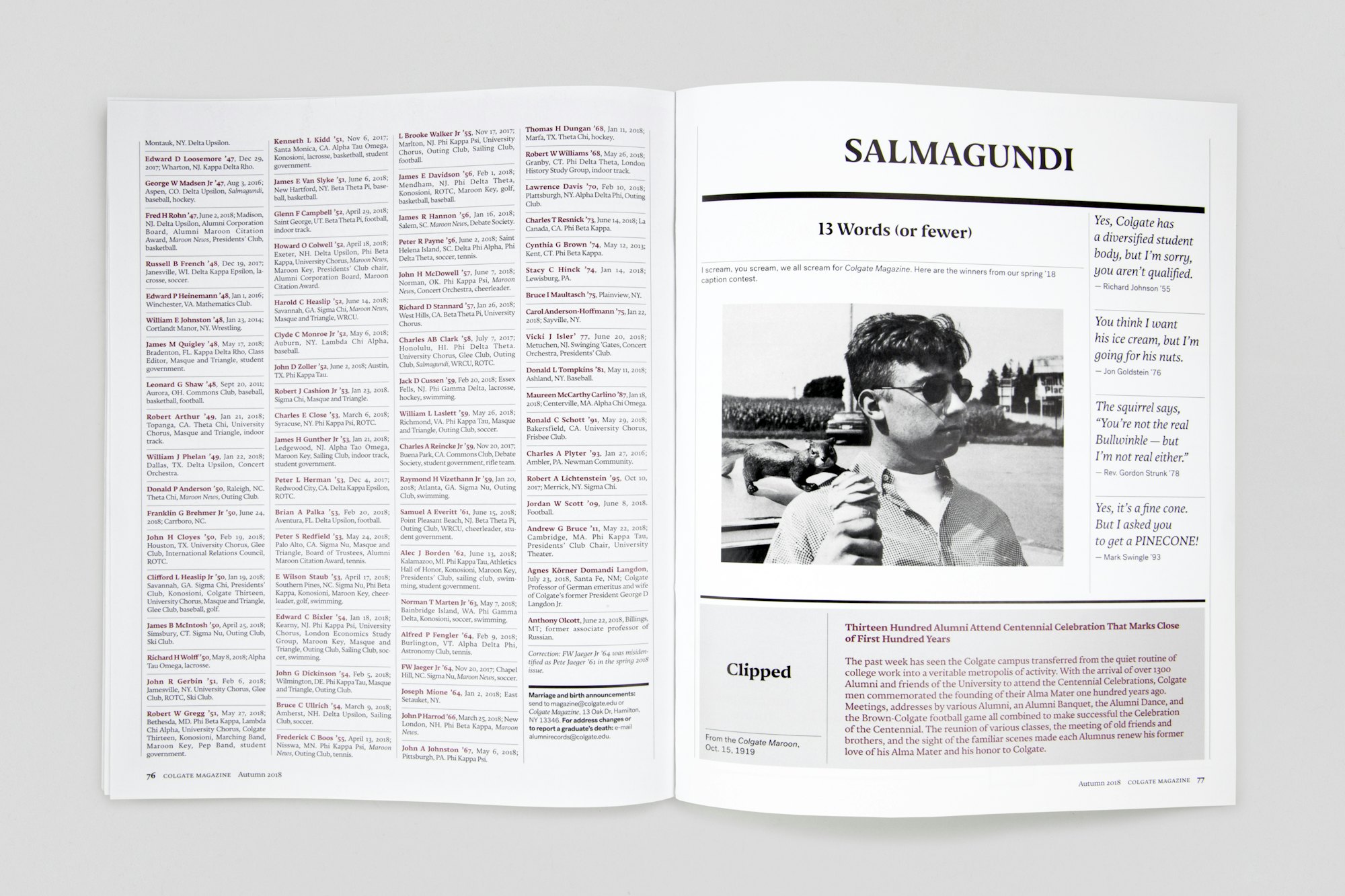 ‘Colgate Magazine’