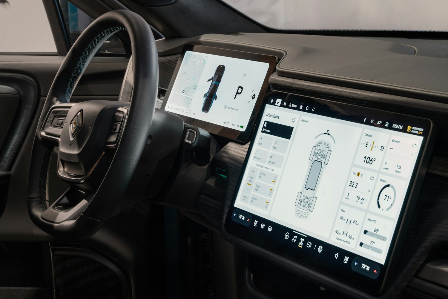 Rivian dashboard