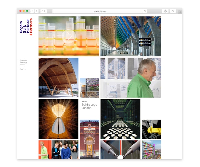 Pentagram have also designed a new website for RSHP