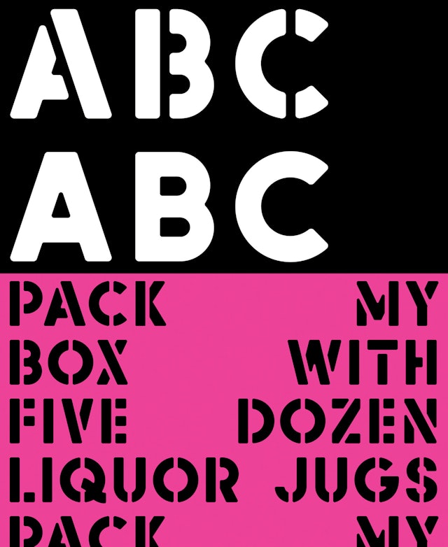 AType font originally created for Avaunt.