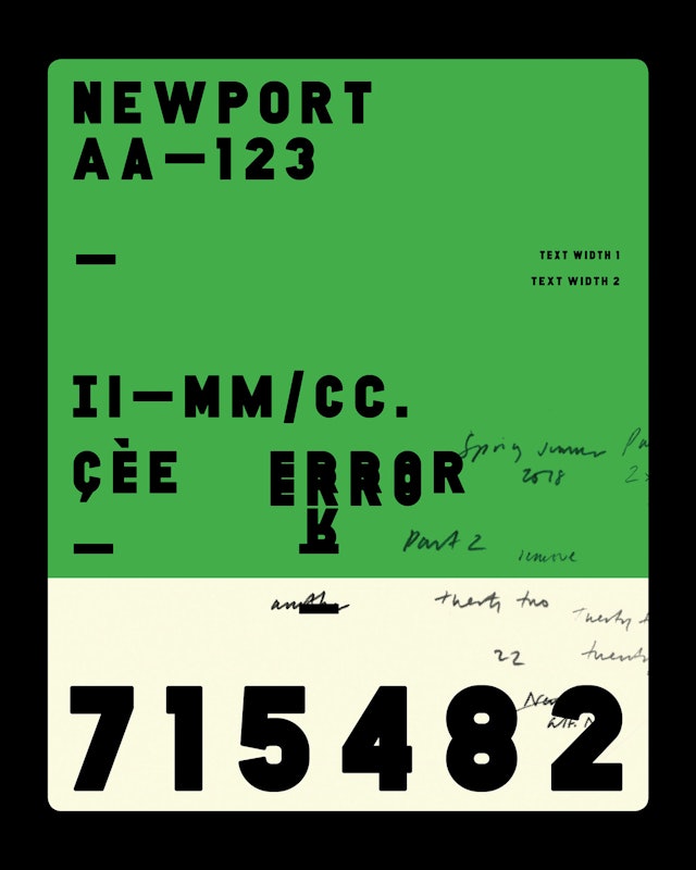 NewPort font, originally developed for Port magazine.