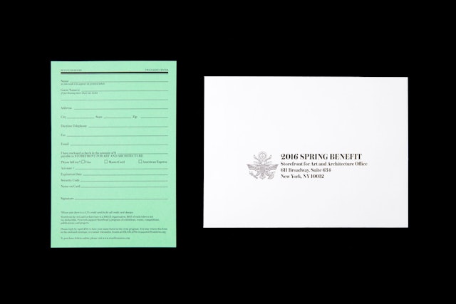 Reply card and envelope.