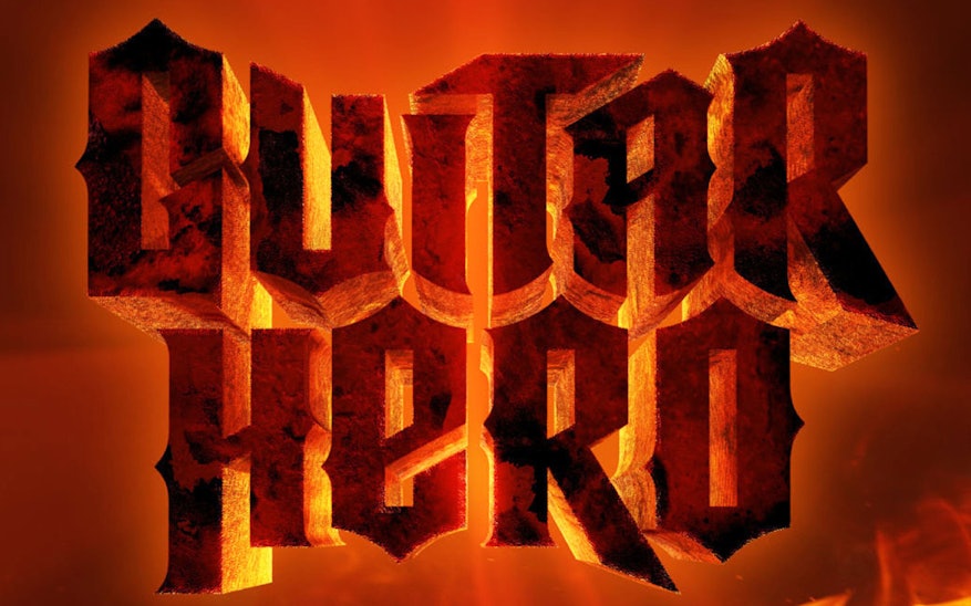 guitar hero font