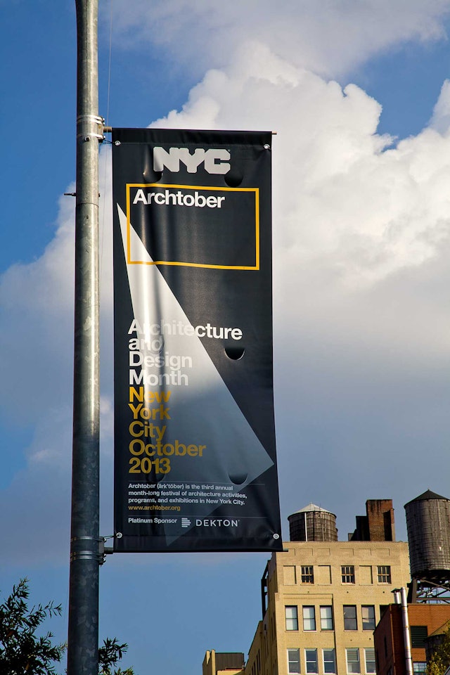 Street banner.
