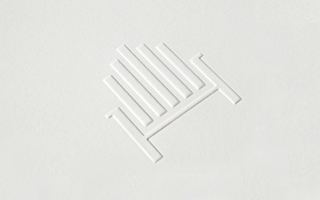 The mark embossed on stationery.