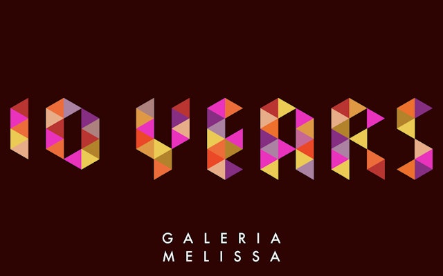 The identity to celebrate the 10 year anniversary of Galeria Melissa in São Paulo