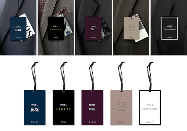 Individual colour schemes give each sub-brand a distinct character