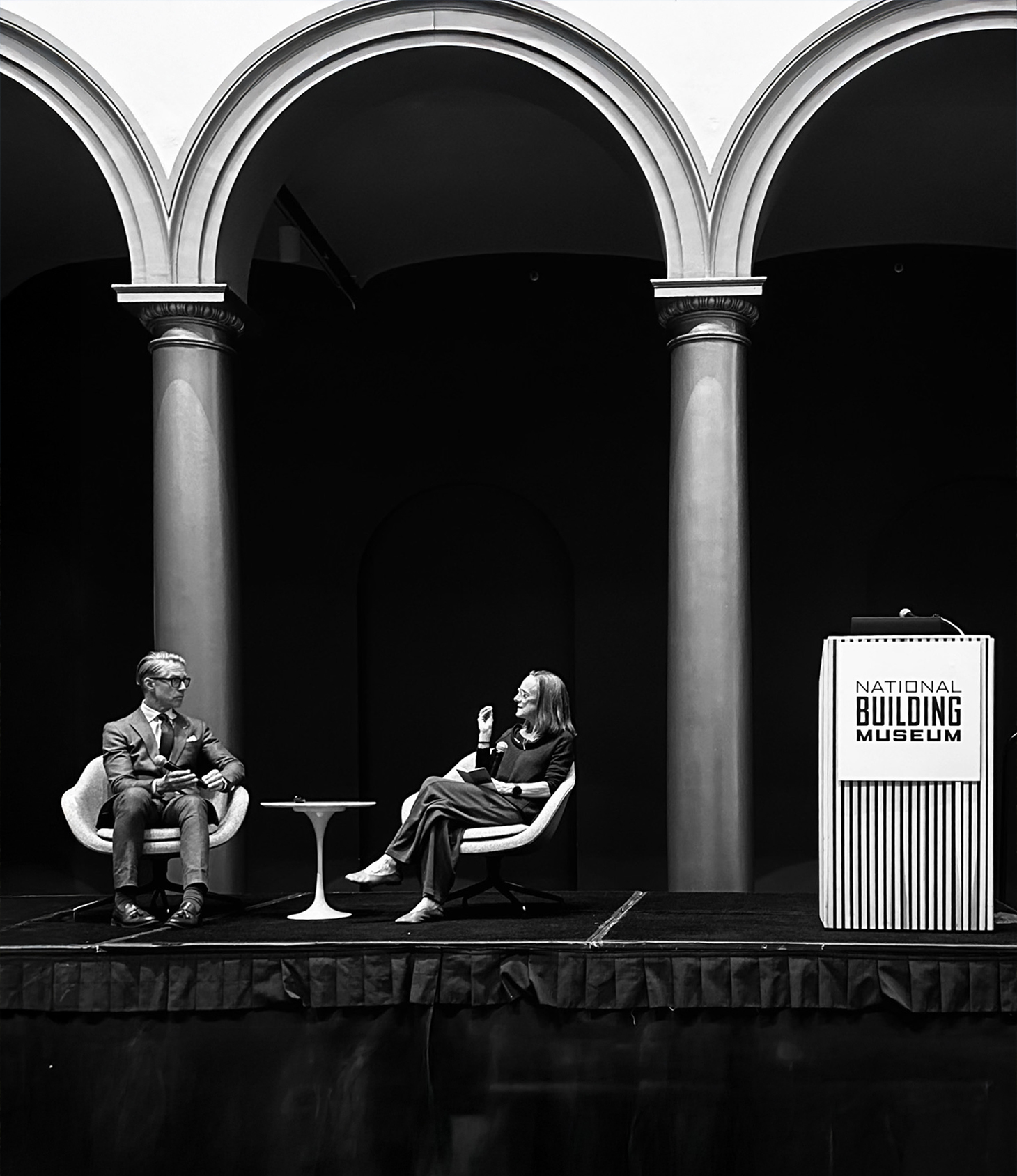 Thomas Woltz's talk on The Land is Full about Nelson Byrd Woltz's design process, followed by a conversation with Thaisa Way (Director of Garden & Landscape Studies at Dumbarton Oaks).