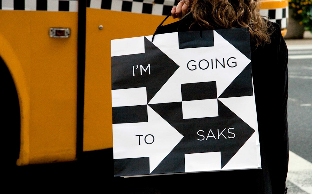 Saks Fifth Avenue identity and packaging by Pentagram & OCD