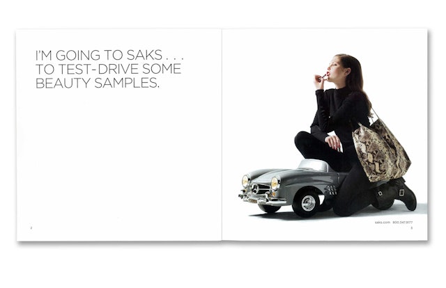 Saks Fifth Avenue identity and packaging by Pentagram & OCD
