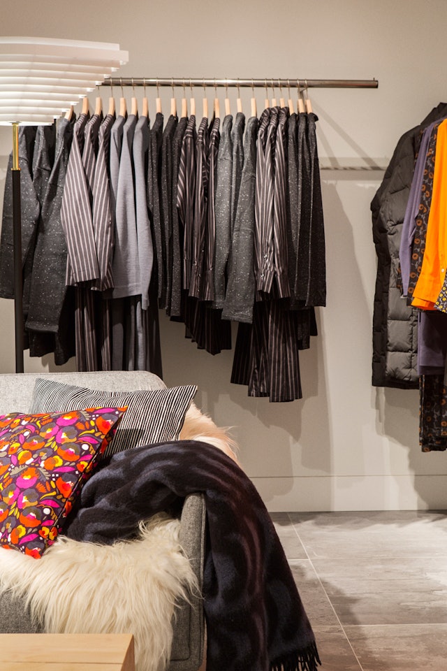 The interiors of store are spilt into three sections: fashion, homeware and classic clothing