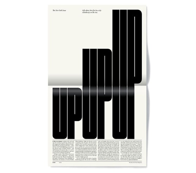 Spread from the New York issue of The New York Times Magazine.