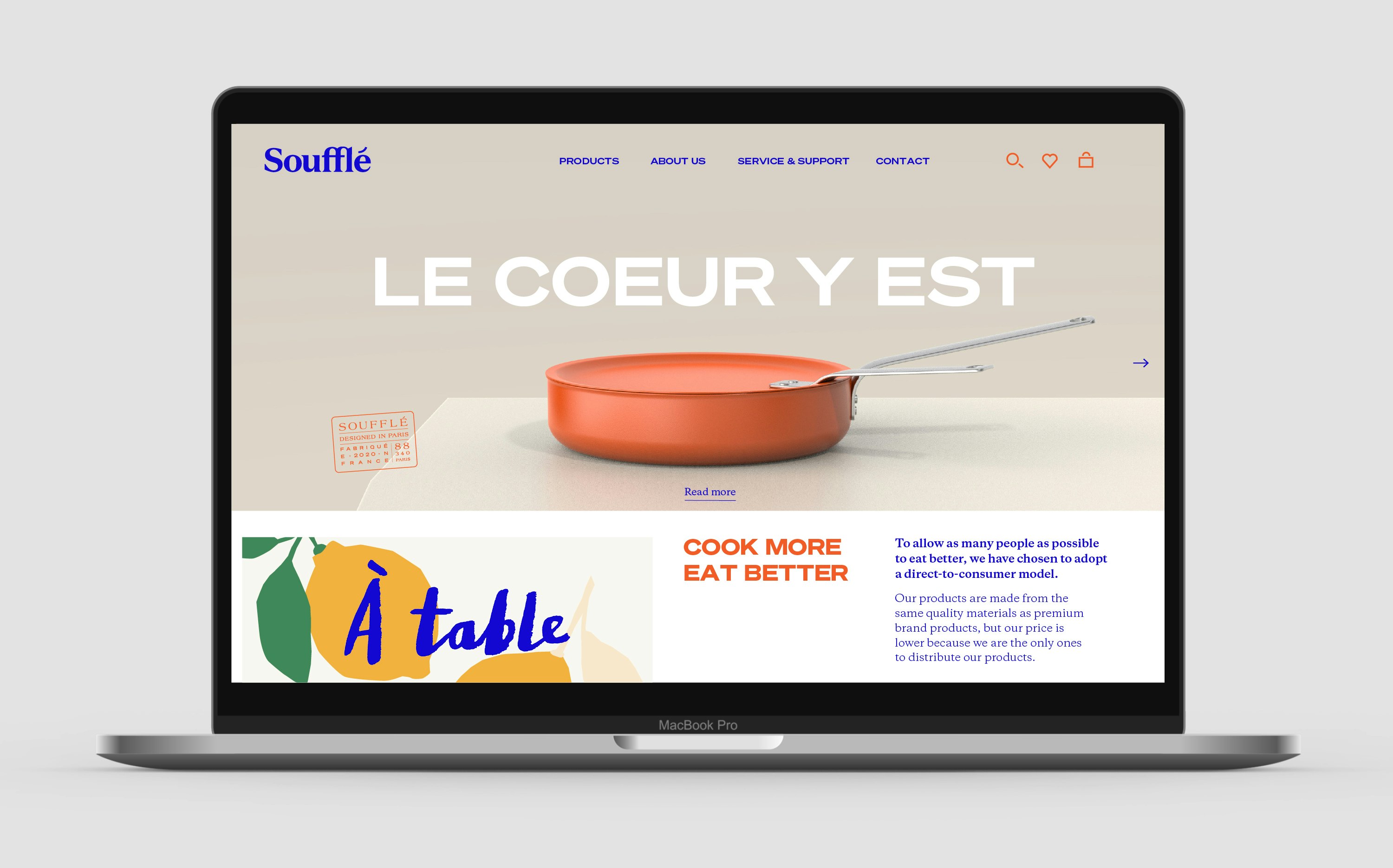 Soufflé cookware in kitchen setting