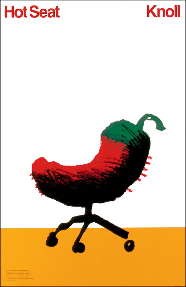 Hot Seat poster for Knoll, 1982.