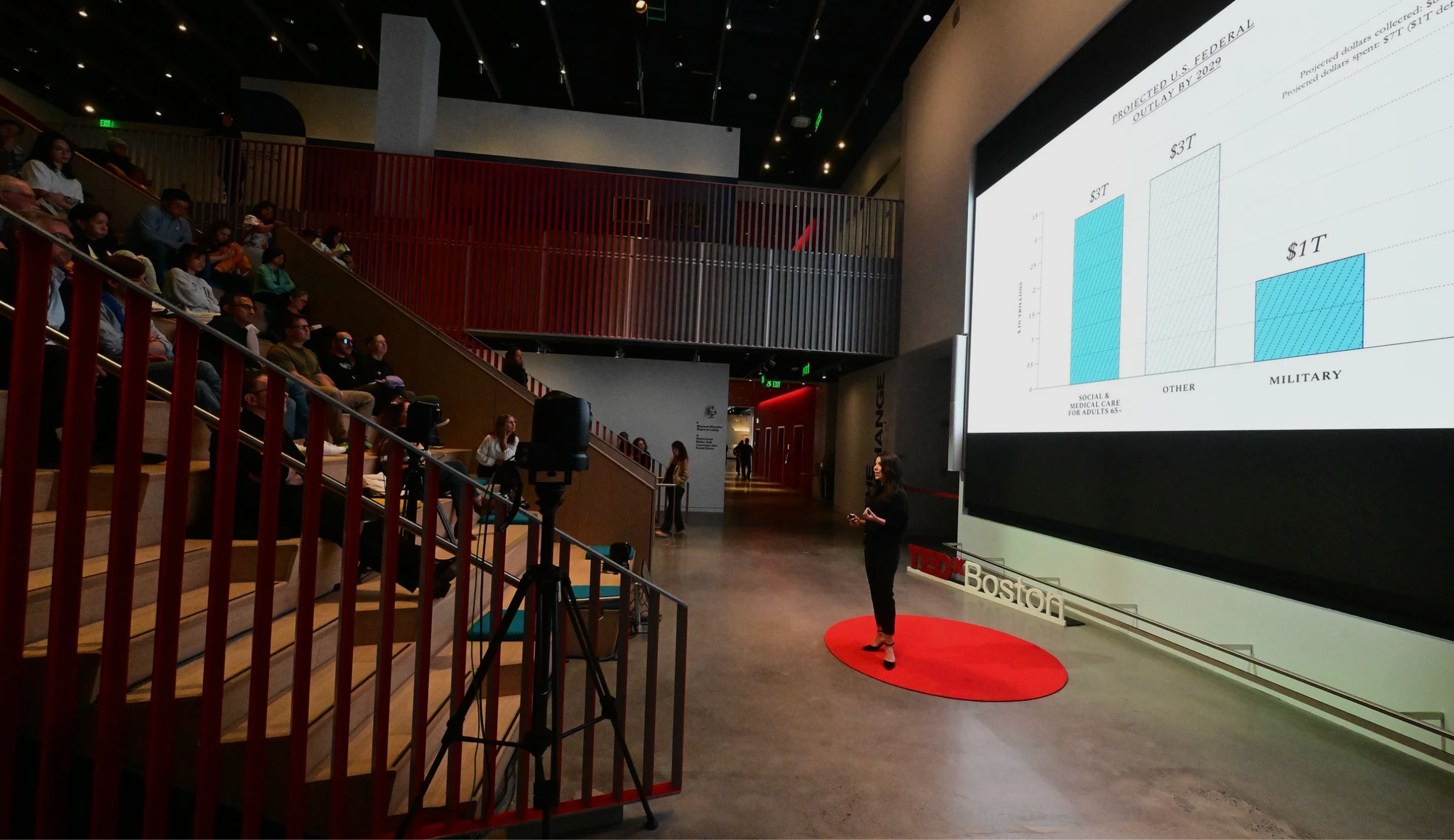 Rainay Romanni-Klein, PhD researcher and humanist, presenting the report at a TEDx talk in 2025.