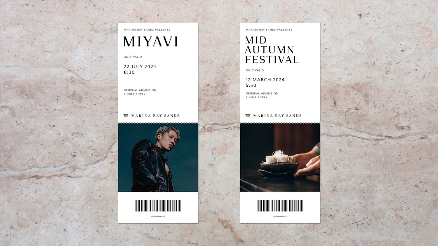 Marina Bay Sands Tickets Mockup