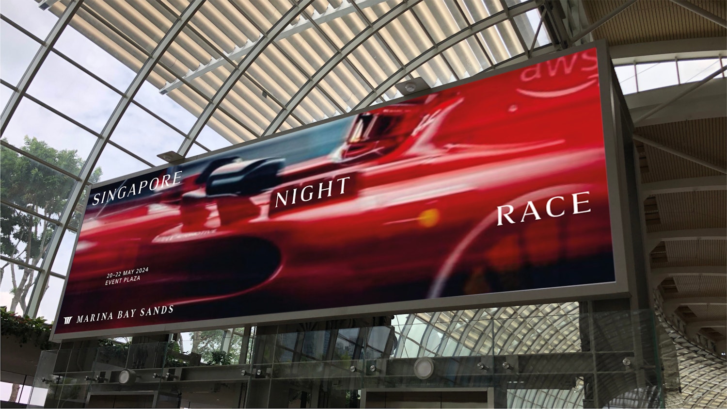 Marina Bay Sands Billboard Mockup