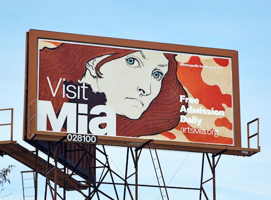 Billboard from the rebranding launch campaign that was advertised throughout Minneapolis.
