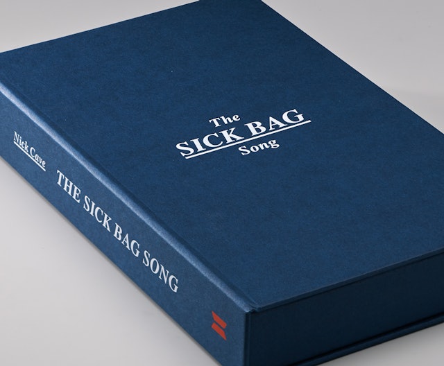 The book's design was inspired by the visual language of airlines and blue chip America