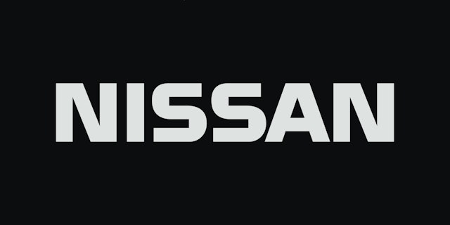 Logo for Nissan, 1982. Type design by Matthew Carter.