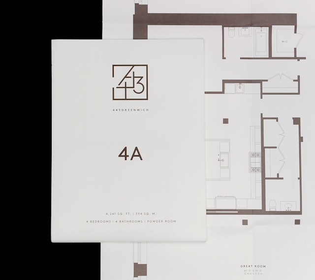 Floor plan for one of the residences.