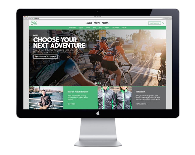 The redesigned site immerses users in New York bike culture in a fun, accessible way.