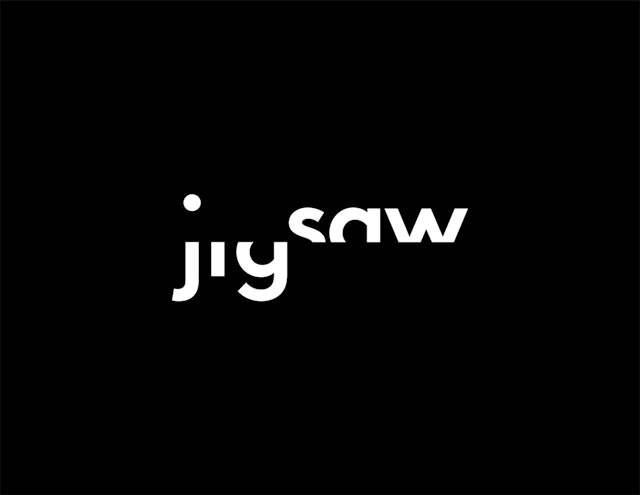 The Jigsaw logo appears in journalistic black and white and suggests the multiple points of view that make up Gibney's films.