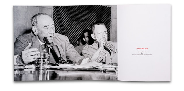 Gatefold endpages feature photographs of the hearings.