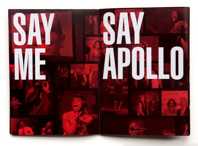 The invite pictures some of the legendary performers who have appeared at the Apollo.