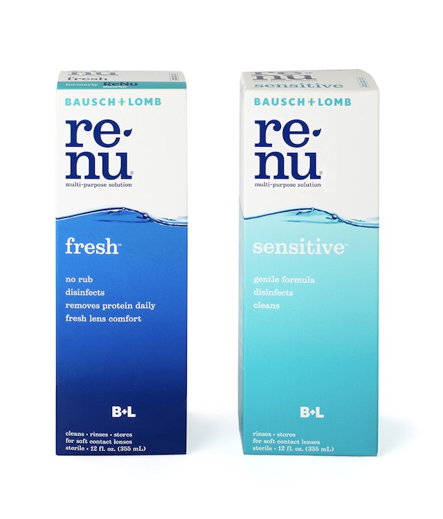 The two renu® sub-brands, fresh™ and sensitive™