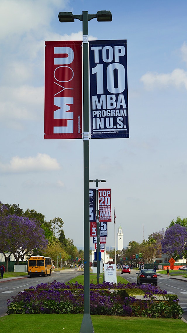The campaign features the wordmark “LMYOU,” a play on LMU.